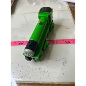 Wooden Green Train Toy Thomas Friend Character Kids Play